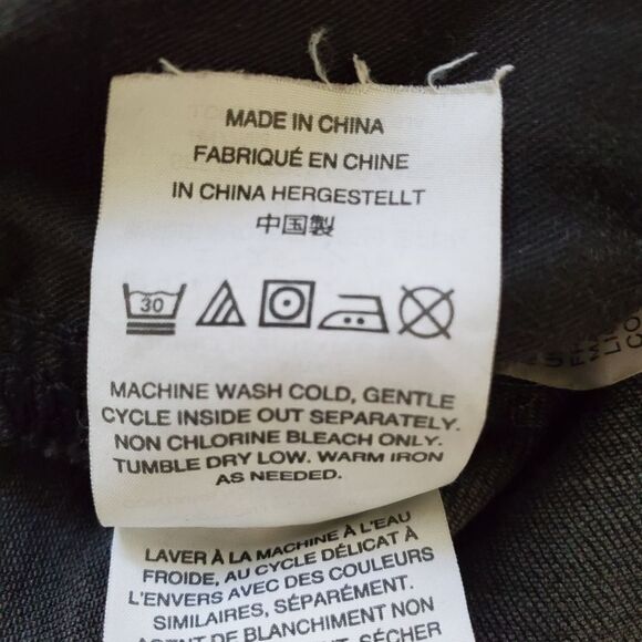 MADEWELL | 9-inch High Waist Skinny Jeans - size 26 in Black Sea - Picture 13 of 14